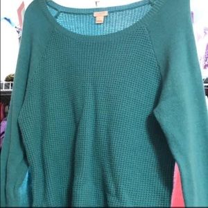 Turquoise J crew sweater